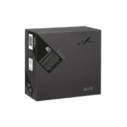 Infibra tovaglioli carta 2 veli cm.38x38 pz.40 nero