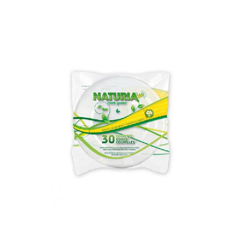 Coppette dessert cc.400 plastica biodegradabile pla trasp. pz.30 aristea