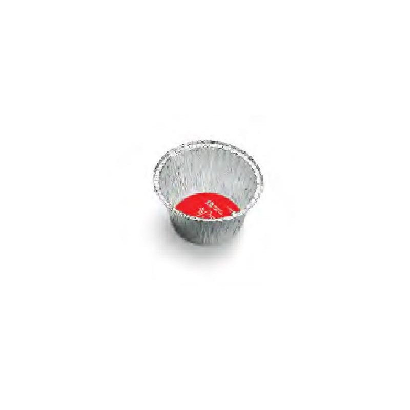 Contenitore alluminio art.c1g rotondo pz.10 cm.8,5x3,9 budino