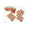 Sacchetti organza cm.10x14 pz.5 rosso/oro art.490816