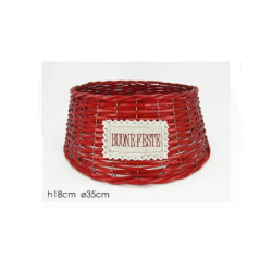 Cesto rotondo base albero diam.3 5x18 rosso art.434893