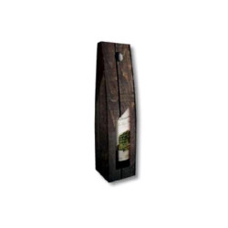 Scatola cartone 1 bottiglia tipo legno art.c1/11/18fin