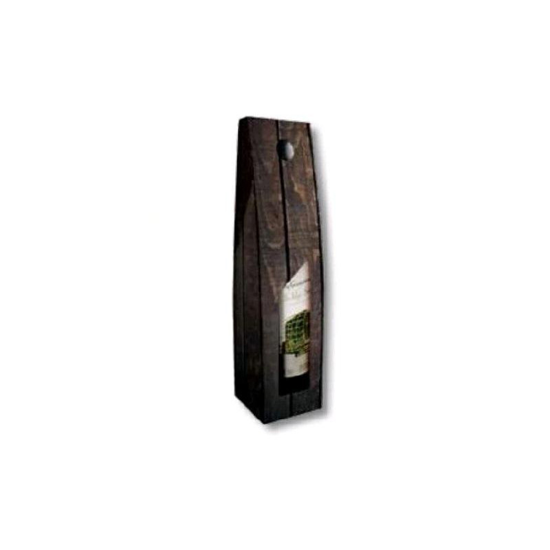 Scatola cartone 1 bottiglia tipo legno art.c1/11/18fin