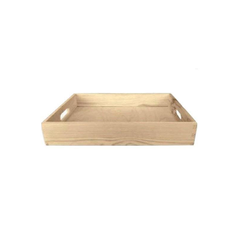 Vassoio legno naturale cm.40x30x 7 casl2350