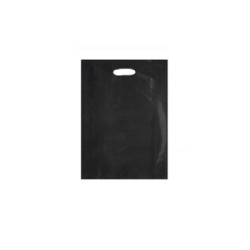 Shopper plastica one color manic o fagiolo cm.40+16x48 nero shp113n
