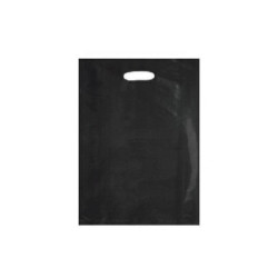 Shopper plastica one color manic o fagiolo cm.34+14x44 nero shp112n