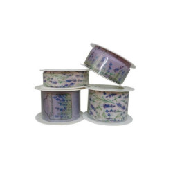 Nastrino stoffa mm.15/25/38 mt.4/3/2 green&glam lavandula