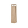Borsa carta 1 bottiglia cm.11+9x42 avana manico fagiolo shb901na/shp171n