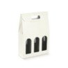 Scatola cartone 3 bottiglie cm.2 7x9x38 bianco ondulato