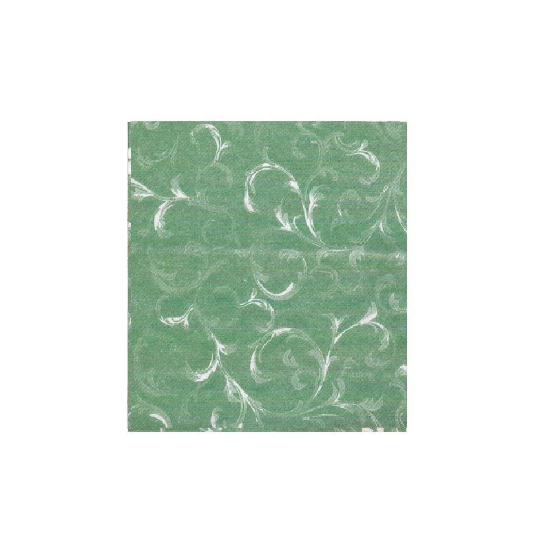Tovaglia carta a secco cm.100x10 0 oro verde