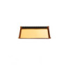Vassoi cartone accoppiato oro cm . 8x13 per alimenti pz.400