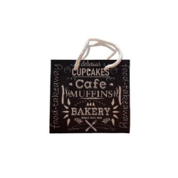 Borsa carta lusso opaca cm.16+8x 14 lavagna pz.10 shb631