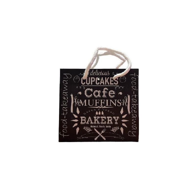 Borsa carta lusso opaca cm.16+8x 14 lavagna pz.10 shb631