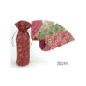 Sacchetto portabottiglia natale stoffa art.437416
