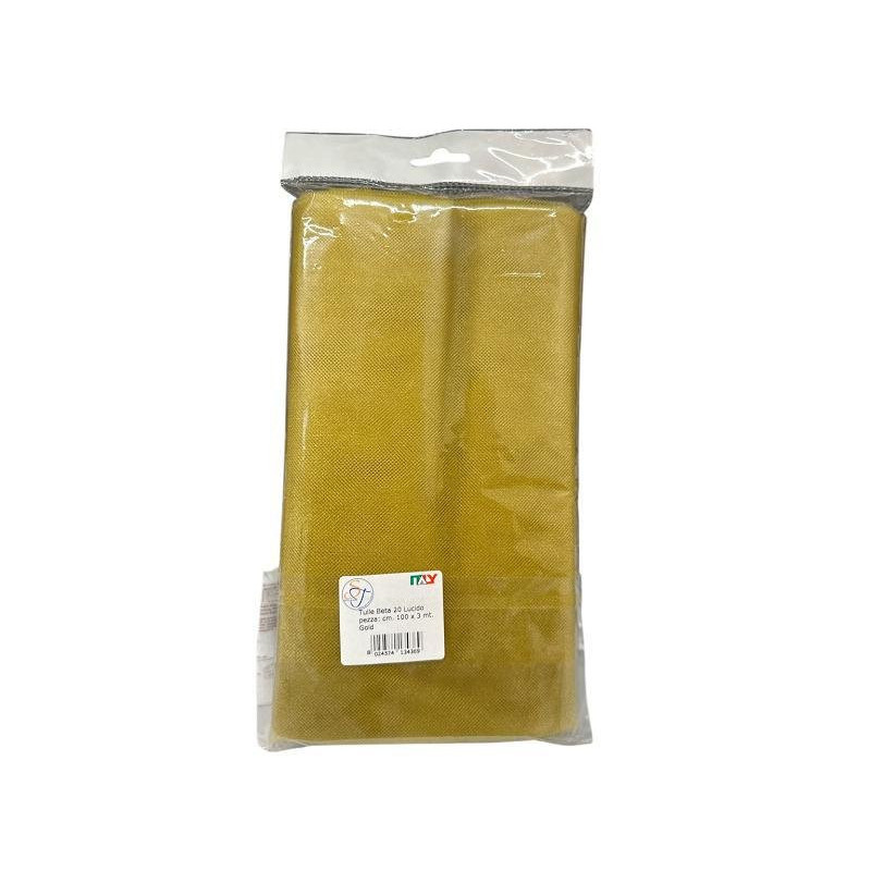 Nastro tulle beta cm.100 x mt.3 gold