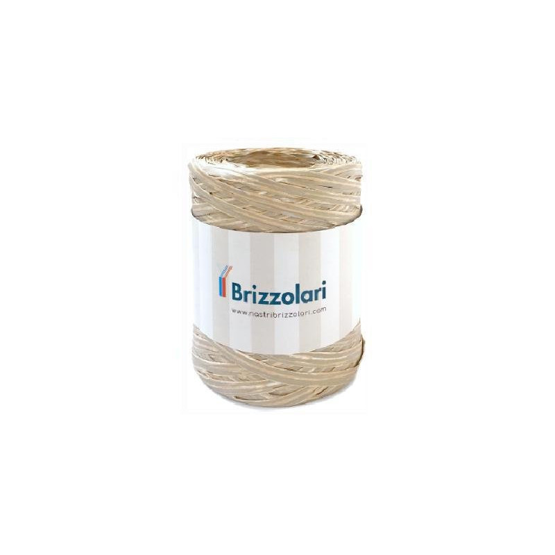 Rafia sintetica mm.5 mt.100 019235 bicolore naturale/avorio