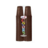 Dopla bicchieri plastica cc.200 pz.100 (50+50) marrone cioccolato