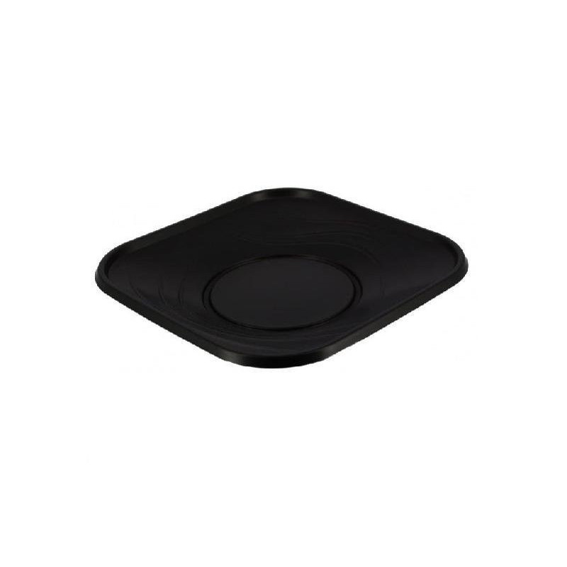 X-table piatto piano quadrato cm .23x23 pz.25 polipropilene nero