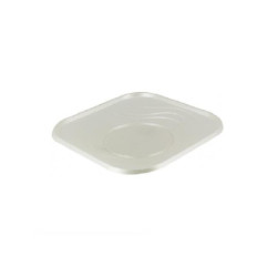 X-table piatto dessert quadrato cm.18x18 pz.25 polipropilene perla