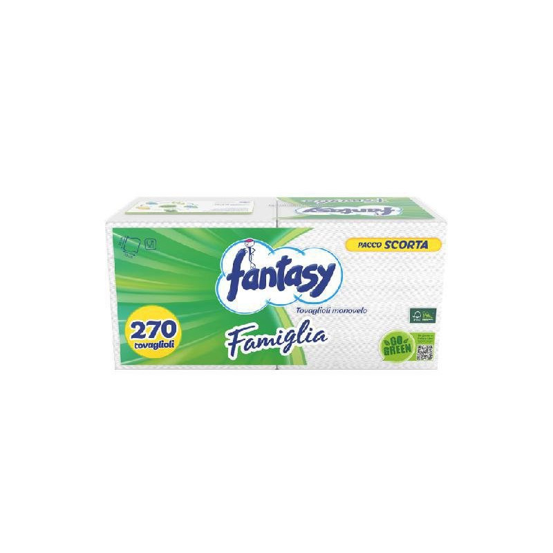 Fantasy tovaglioli 1 velo cm.30x 33 pz.270 bianchi