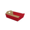 Cesto cartone ondulato rosso cm. 34x29x10 art.1610w/cro con maniglie