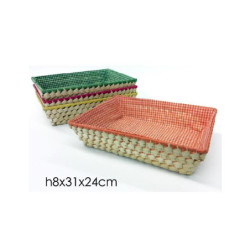 Cesto rettangolare foderato...