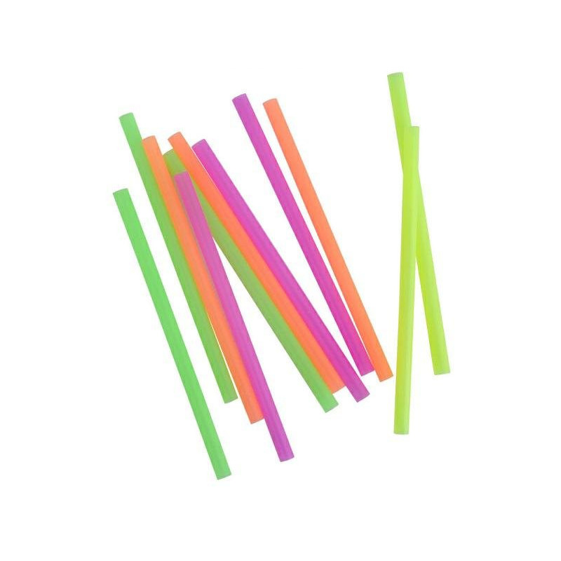 Cannucce rigide d.7 cm.21 pz.1000 colori assortiti neon fluo