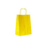 Borsa carta duplex cm.16+ 8x21 manico intrecciato giallo