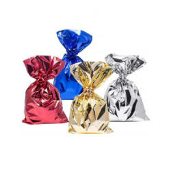 Sacchetto metallizzato cm.20x35 tinta unita colori assortiti