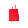 Borsa carta duplex cm.16+ 8x21 manico intrecciato rosso