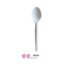 Cucchiaio plastica biodegradabil e mater-bi ecozema max 70 c art.80123