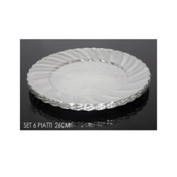 Piatti plastica cm.26 pz.6...