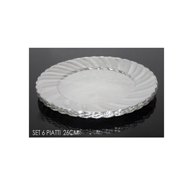 Piatti plastica cm.26 pz.6 argen to art.708846