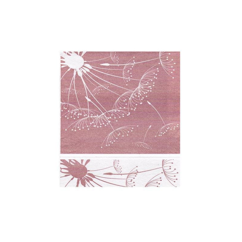 Tovaglia carta a secco cm.100x10 0 soffione bordeaux