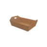 Cesto cartone ondulato avana cm. 34x29x10 art.1610w/cav con maniglie
