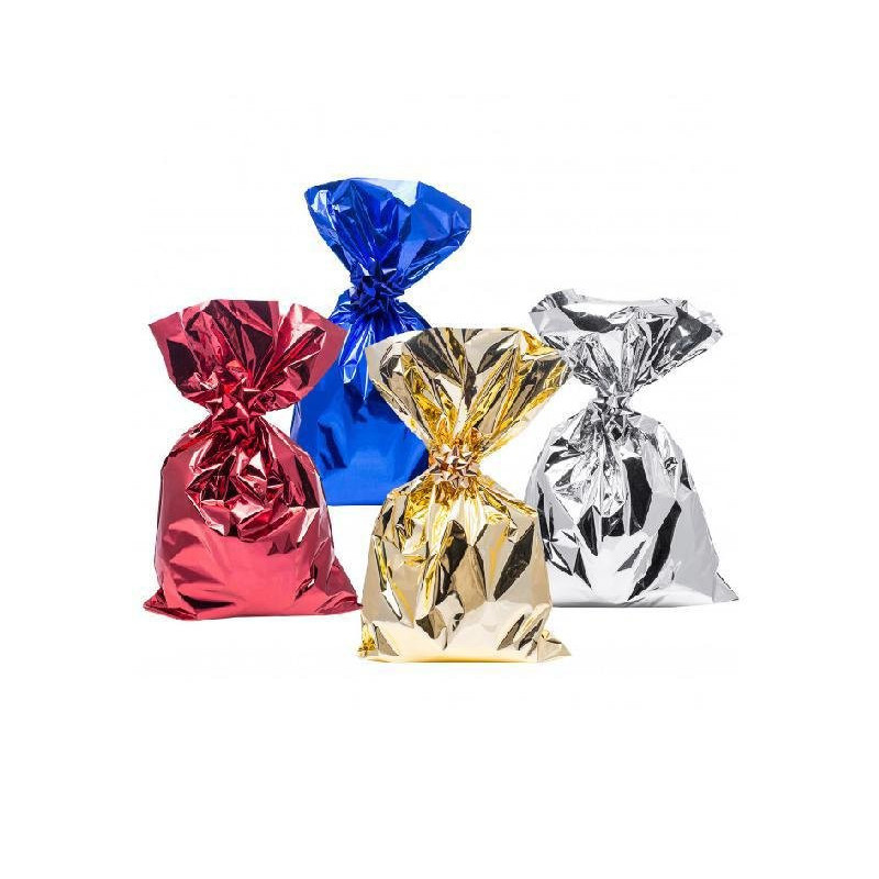 Sacchetto metallizzato cm.15x25 tinta unita colori assortiti