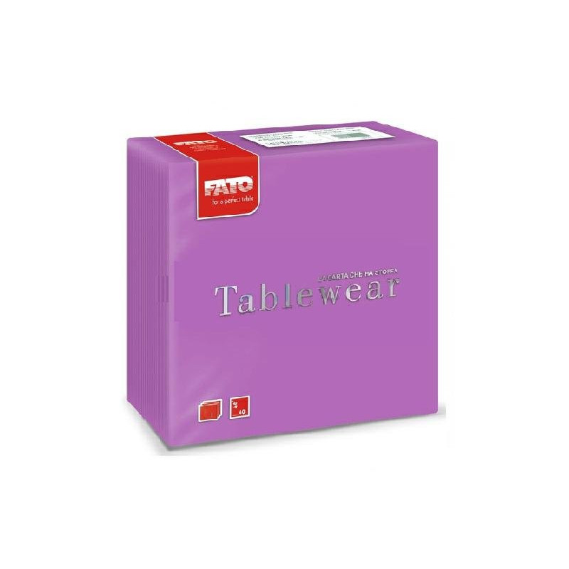 Tovaglioli carta 2 veli cm.38x38 pz.100 fato lilla