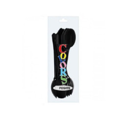 Cucchiai plastica miro  pz.15 ne ri