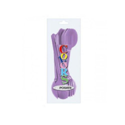 Cucchiai plastica miro  pz.15 li lla 