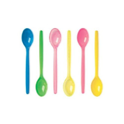 Cucchiai granita pz.192 kg.1 cm. 18 colori trasparenti assortiti
