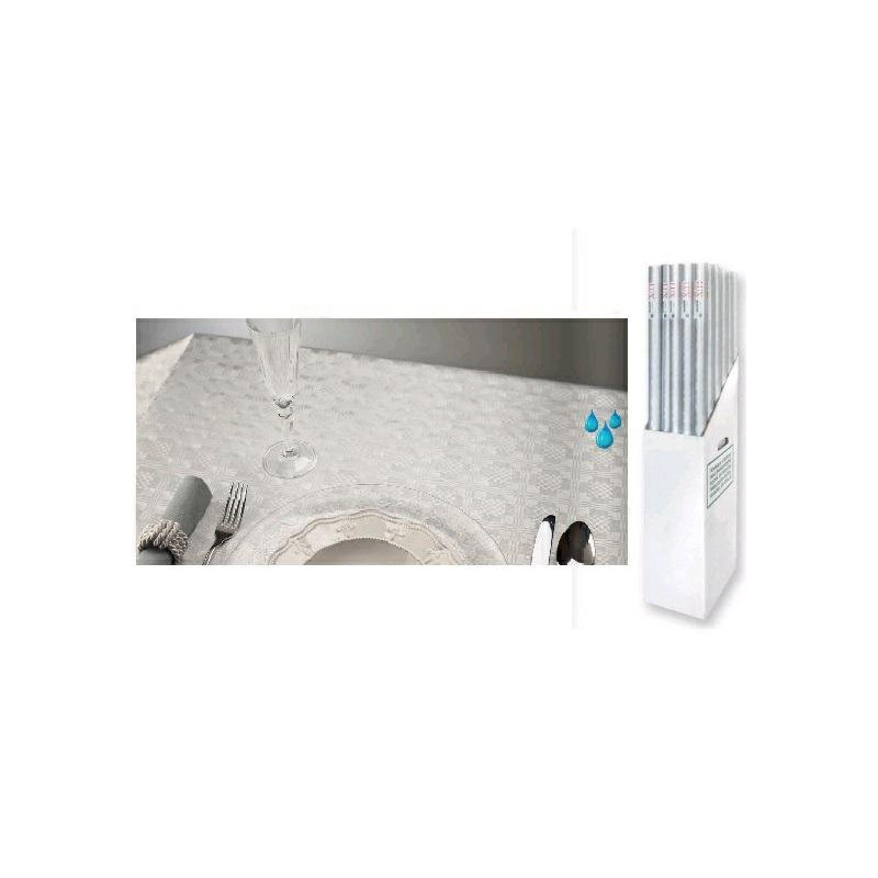 Tovaglia carta impermeabile roto lo mt.1,2x5 argento metallizzato