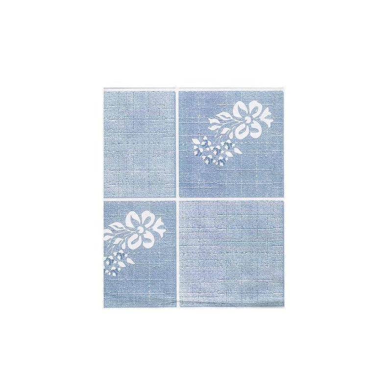 Tovaglia carta a secco cm.100x10 0 gr.60 fiorellini blu