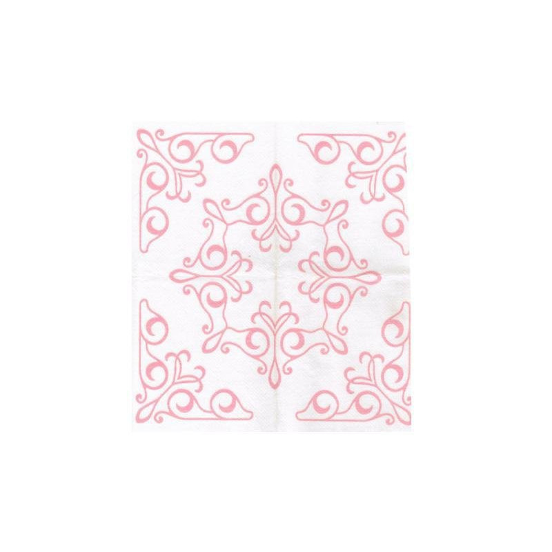 Tovaglia carta a secco cm.100x10 0 gr.60 fiandra rosa