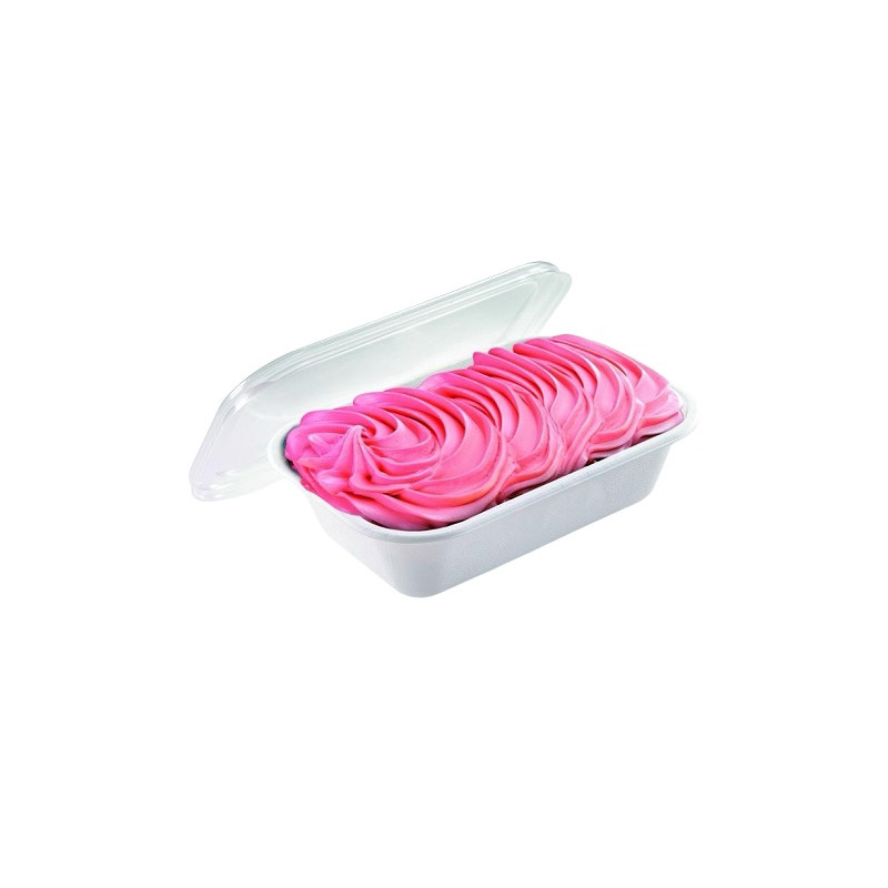 Vaschetta per gelato polpa laminata pbat ml. 850 229x153x50h
