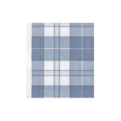 Tovaglia carta a secco cm.100x10 0 gr.50 scozzese blu tartan