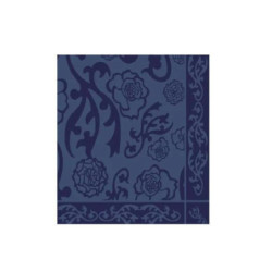 Tovaglia carta a secco cm.100x10 0 damasco blu