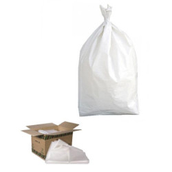 Sacchi polietilene biancolatte cm.42+20x80 my60 per alimenti