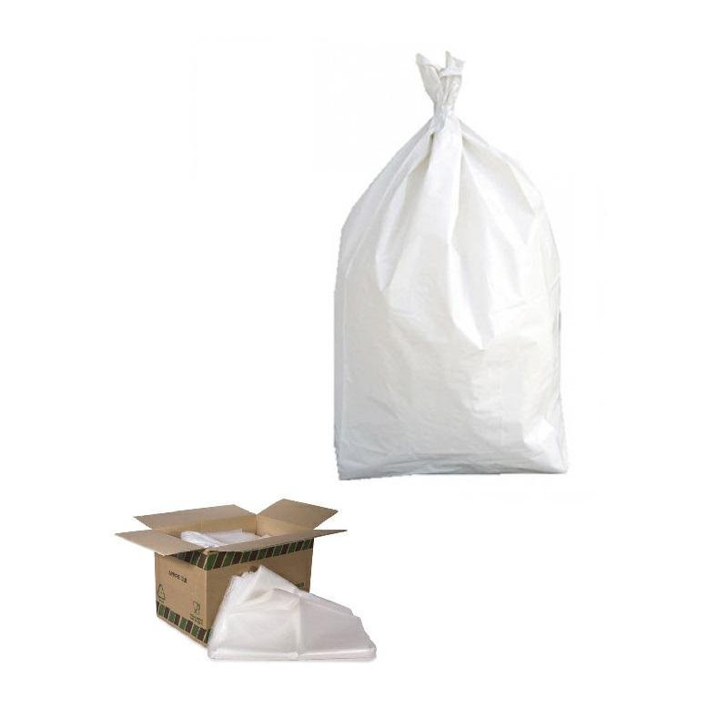 Sacchi polietilene biancolatte cm.42+20x80 my60 per alimenti