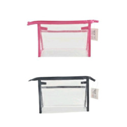 Busta necessaire trasparente cm. 23x16 art.cs24496