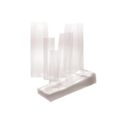 Sacchetto polipropilene cm. 6+5x20 fondo carta per alimenti